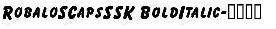 RobaloSCapsSSK BoldItalic字体转换